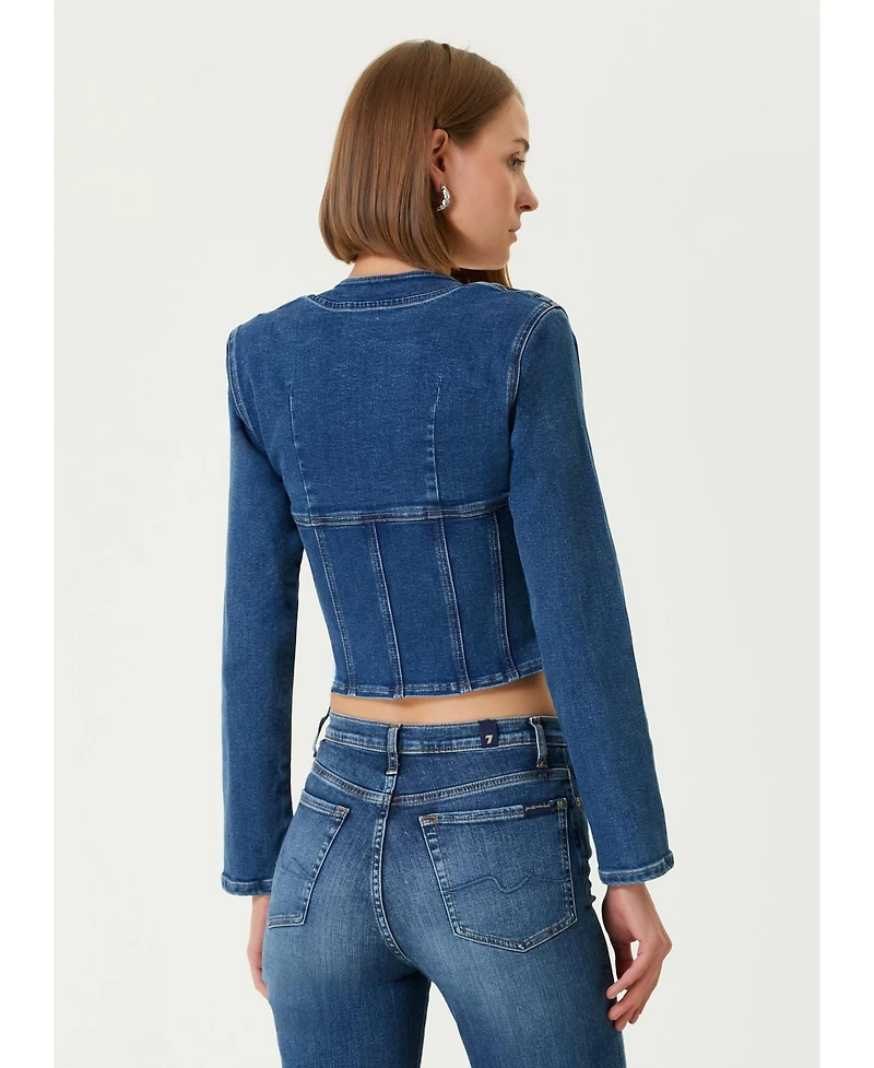 Pcfg Women's Denim Corset Top