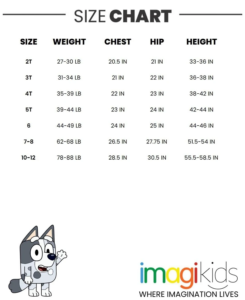 Bluey Toddler Boys Matching Family T-Shirt to (2T - 10-12)