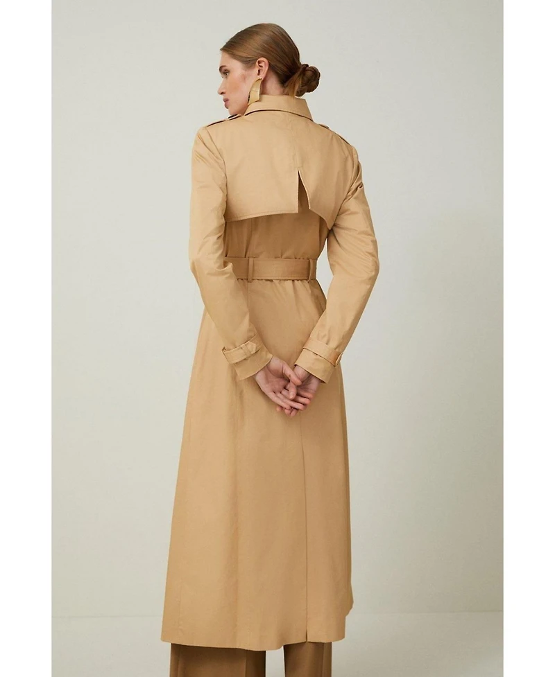 Karen Millen Women's Tailored Classic Belted Trench Coat