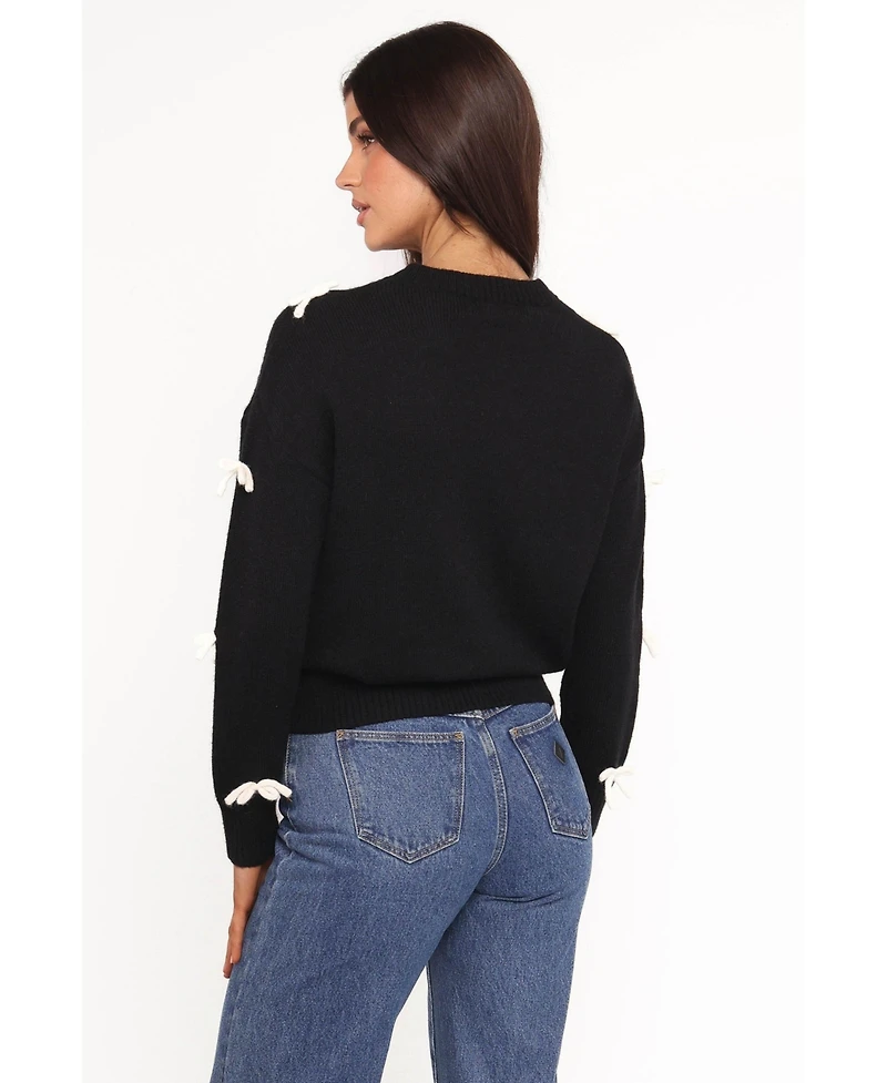 Petal and Pup Women's Voss Bow Knit Sweater