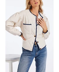 Bishop + Young Women's Brooklyn Whipstitch Quilted Jacket