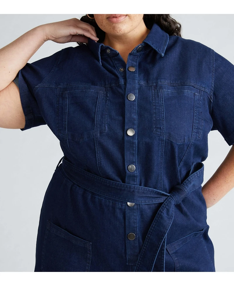 Universal Standard Women's Denim Jumpsuit