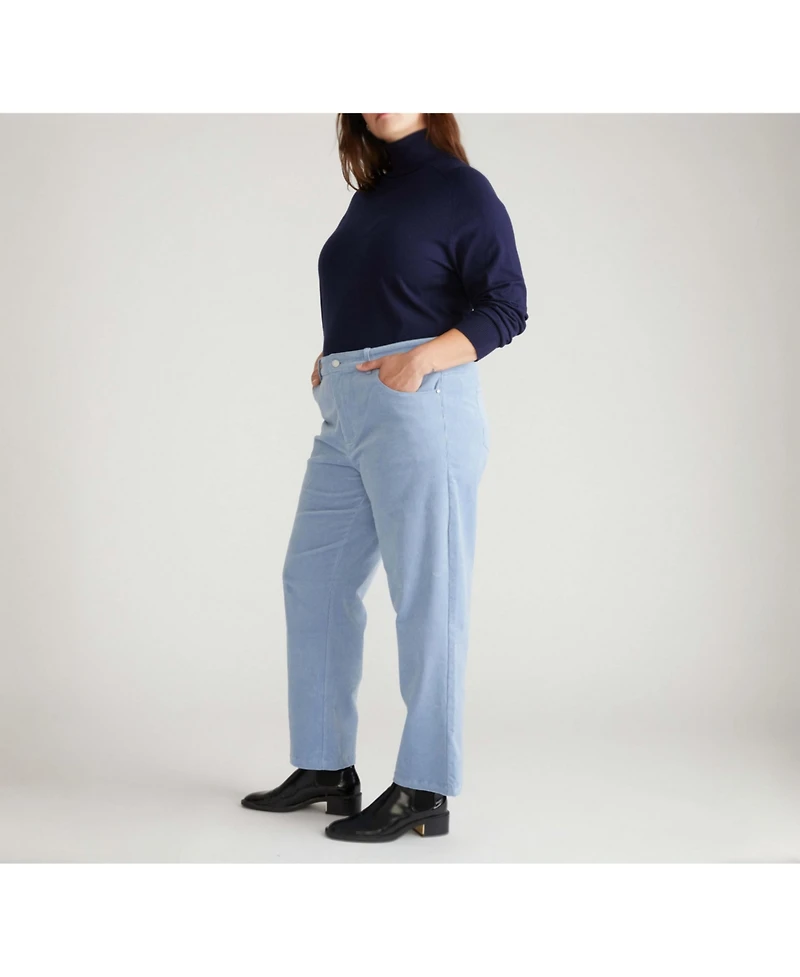 Universal Standard Women's Cassidy High Rise Straight Corduroy Pants