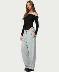 Edikted Women's Lorelle Wide Leg Sweatpants