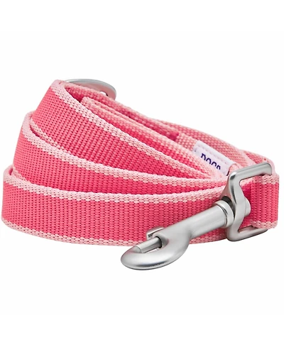 Dogs & Cats Co. Two-Tone Contrast Trimmed Dog Leash with Aluminum D-Ring