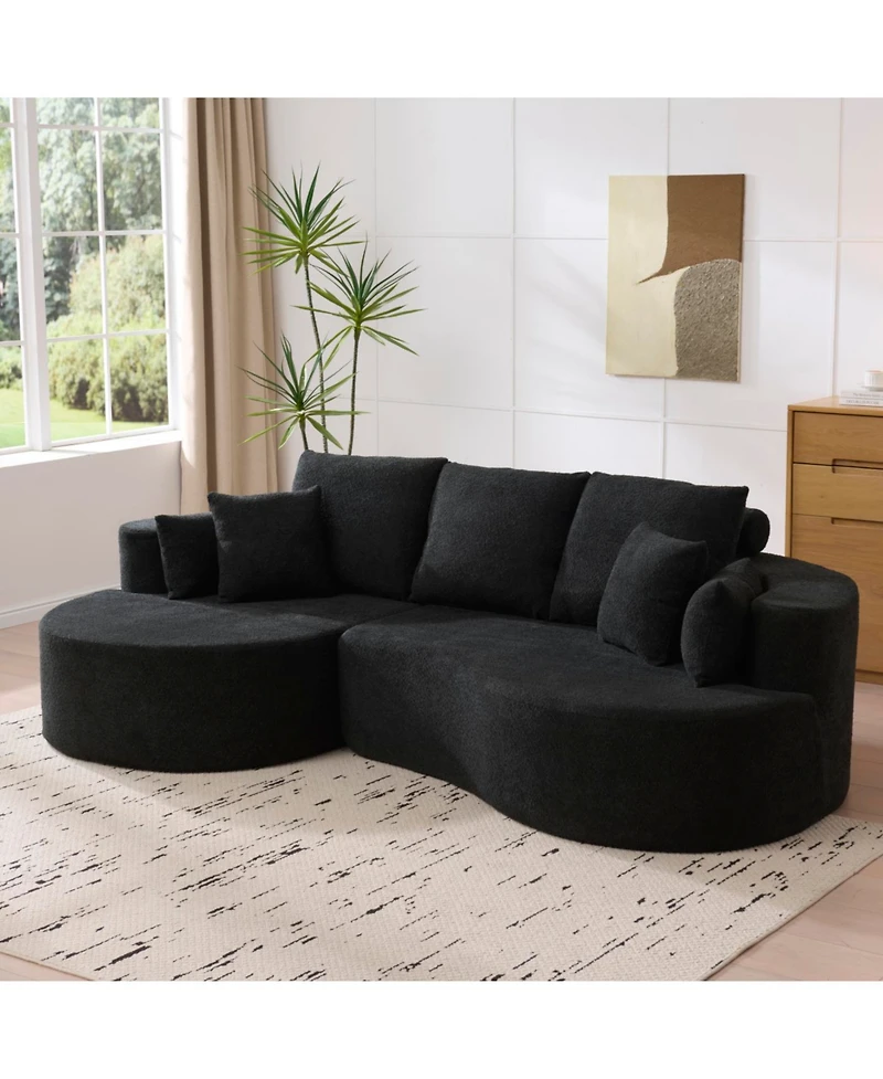 Streamdale Furniture Cloud Sofa: Luxurious Comfort, No Assembly Required