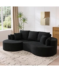 Streamdale Furniture Cloud Sofa: Luxurious Comfort, No Assembly Required