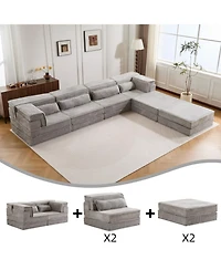 Streamdale Furniture Compression Sofa, Convertible Floor Sofa Bed