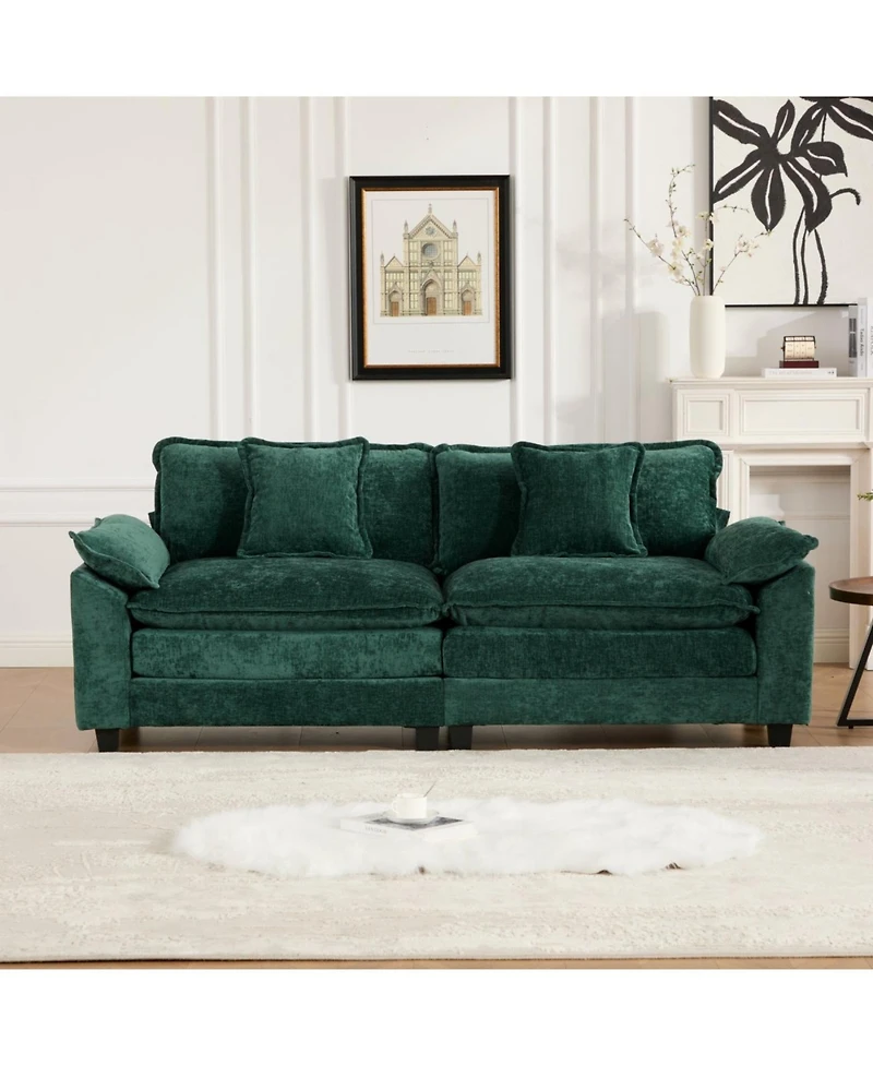 Streamdale Furniture Cloud Couch: Ultimate Comfort Chenille Sofa with Ergonomic Support