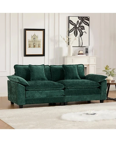 Streamdale Furniture Cloud Couch: Ultimate Comfort Chenille Sofa with Ergonomic Support