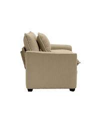 Streamdale Furniture Streamdale Modern Living Room Sofa Two-Piece Set, Tan Corduroy