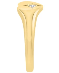 Effy Collection Diamond Accent Pinky Ring in 14k Yellow Gold 0.03 ct tw