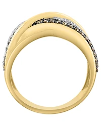 Effy Collection White, Brown, & Black Diamond Ring (1-1/10 ct. t.w.) in 14k Yellow Gold