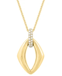 Effy Collection Diamond Pendant Necklace (1/4 ct. t.w.) in 14k Yellow Gold