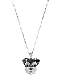 Effy Collection White & Black Diamond Pendant Necklace (5/8 ct. t.w.) in 14k White Gold