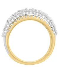 Effy Collection Diamond Ring (2-1/10 ct. t.w.) in 14k White & Yellow Gold
