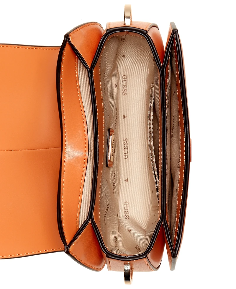 Guess Carrie Mini Flap Magnetic Closure Crossbody Bag