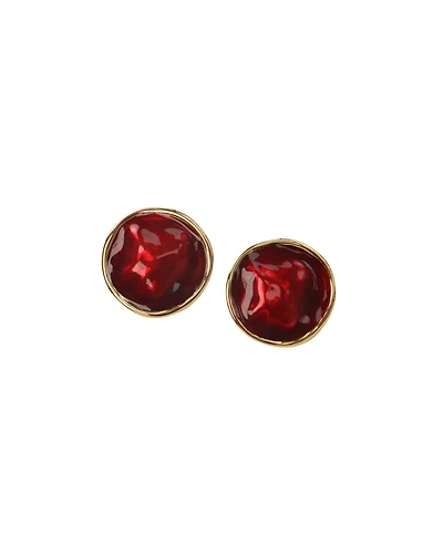 Retro Chic Enamel Ripple Earrings