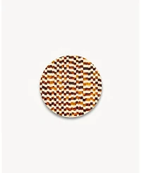 Machete Circle Mirror in Tortoise Checker