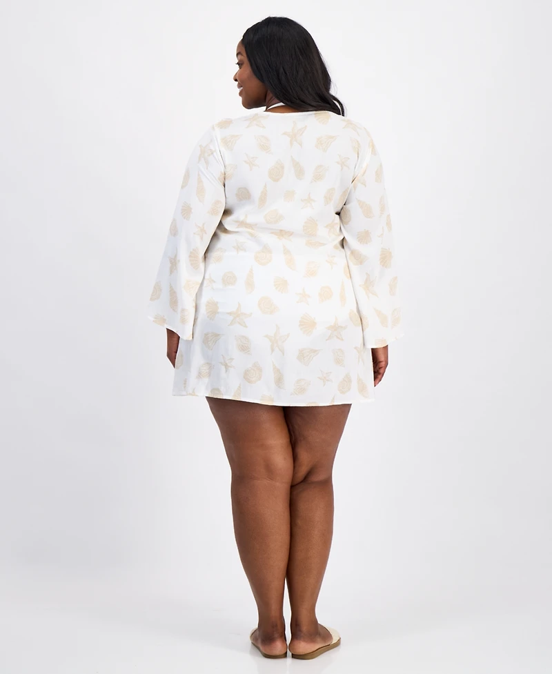 Raviya Plus Printed Tunic Cover-Up Swim Dress