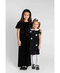 Florence Eiseman Big Girls Black Velvet Jumpsuit