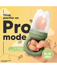 KeaBabies 2-Pack Prep Baby Food Feeder, Bpa-Free Silicone Fruit Feeder for Teething, 6-12 Months Blw Feeding Essentials