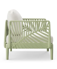 WestinTrends Modern Outdoor Polypropylene Resin Deep Seating Patio Club Chair (Set of 2)