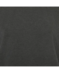 Pre-Owned Brunello Cucinelli Women's Charcoal Grey Cotton Knit Monili Trim Detail Shift Dress