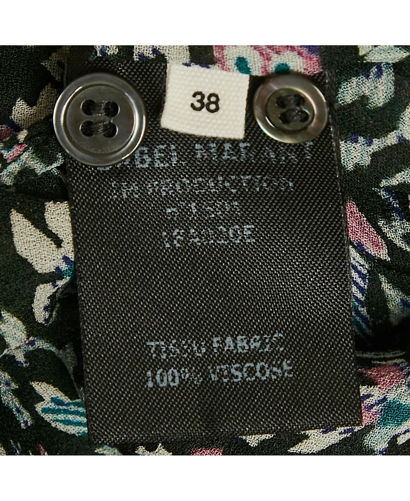 Pre-Owned Isabel Marant Women's eacutetoile Green Printed Crepe Midi