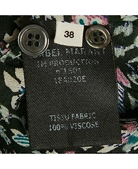 Pre-Owned Isabel Marant Women's eacutetoile Green Printed Crepe Midi