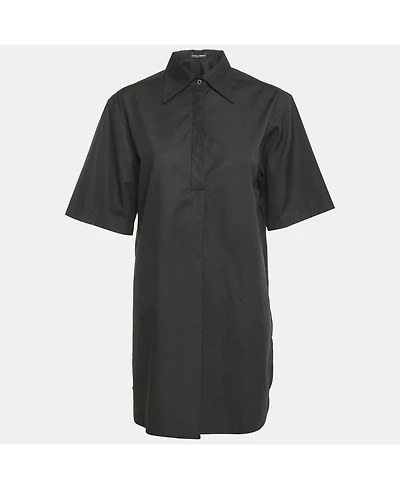 Pre-Owned Dolce & Gabbana Women's Black Cotton Oversize Tunic