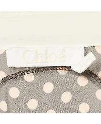 Pre-Owned Chloe Women's Pre-Owned Chloé Brown Printed Crepe & Silk Maxi Dress