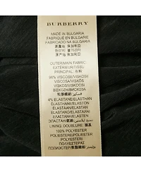 Pre-Owned Burberry Women's London Black Jersey Draped V-Neck Top