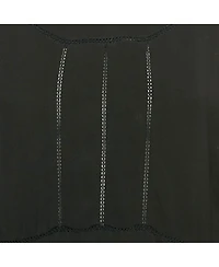 Pre-Owned Burberry Women's Black Crepe Lace Inserts Midi Dress