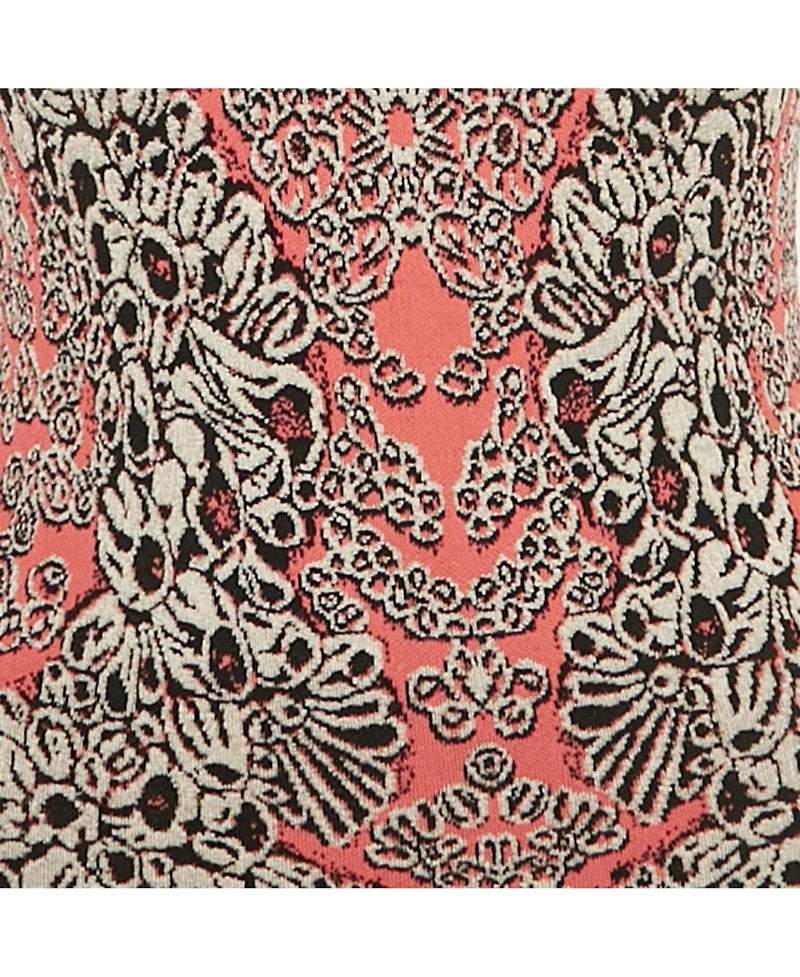 Pre-Owned Alexander Mcqueen Women's Pink Jacquard Knit Mini Dress