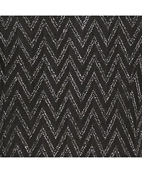 Pre-Owned Missoni Women's Black Zig Zag Lurex Knit Short Dress