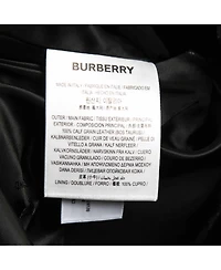 Pre-Owned Burberry Women's Black Leather Cut Out Pencil Skirt