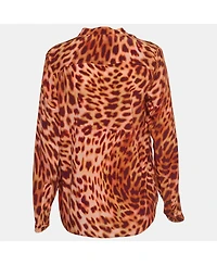 Pre-Owned Stella Mccartney Women's Multicolor Print Silk Buttoned Shirt Blouse