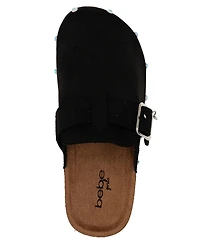 Bebe Girls' 1-13 Buckled Details Slip-On Shimmer Clogs