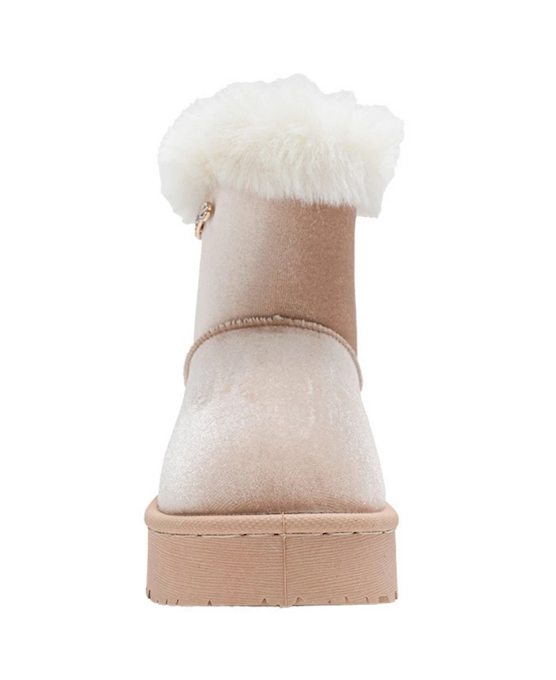 Bebe Girls' 1-13 Collared Rhinestone Boots