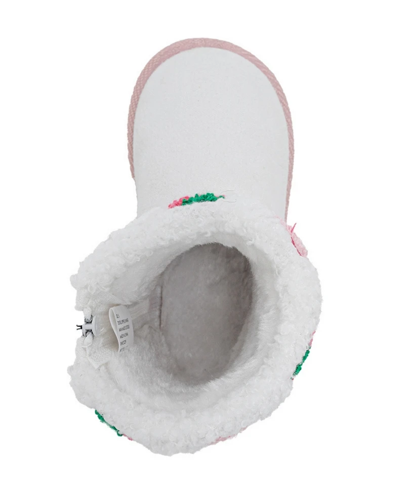 Bebe Girls' Toddler 5T-10T Embroidered Winter Boots