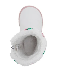 Bebe Girls' Toddler 5T-10T Embroidered Winter Boots