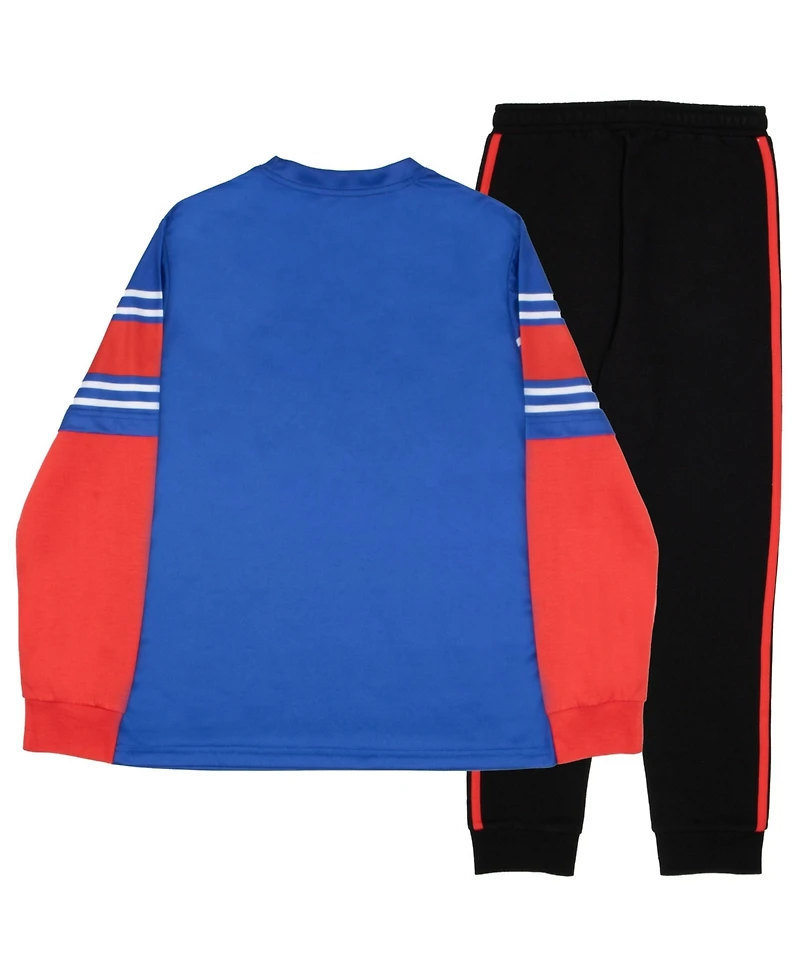 Super Mario Big Boys Luigi and Bowser 2 Piece Long Sleeve T-Shirt and Jogger Pants Set