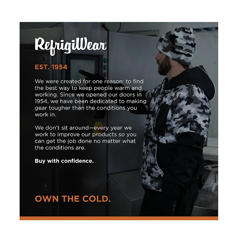 RefrigiWear Men's Camo Diamond Quilted Hooded Jacket Camouflage Winter Coat, Insulated Outdoor Gear