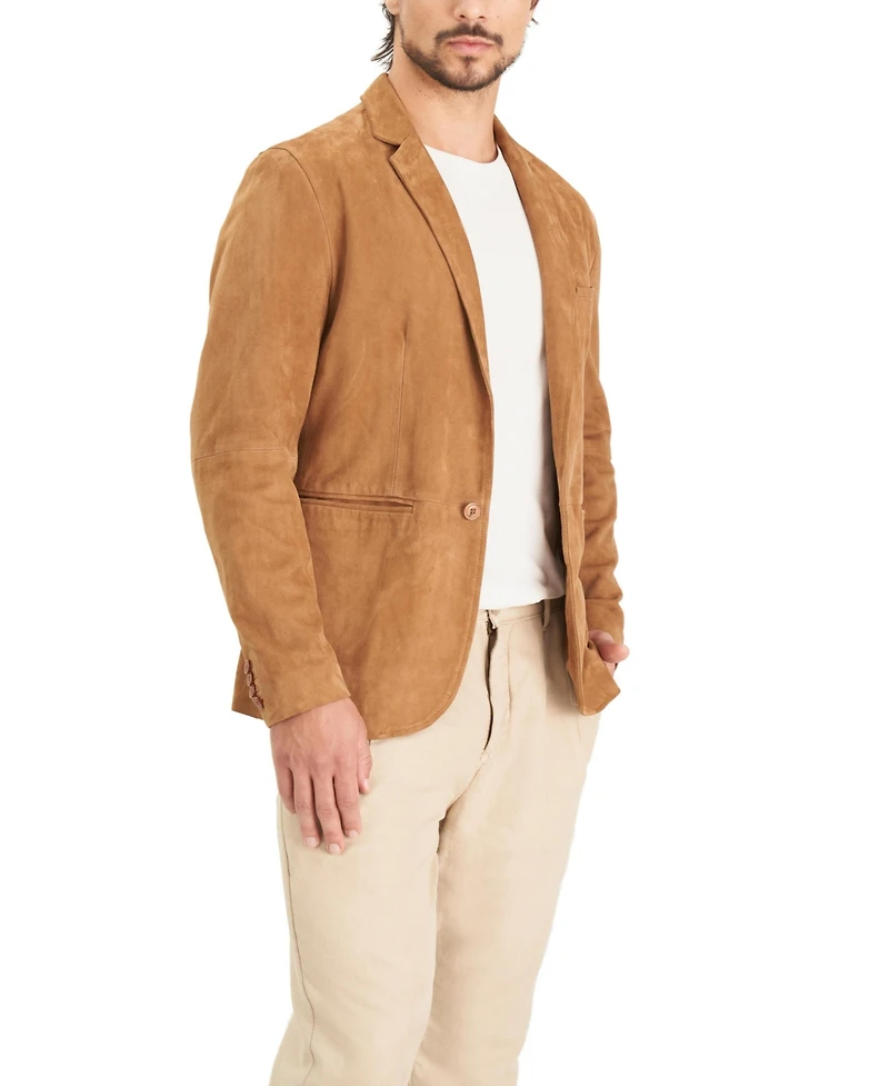 Velez Men's Men s Semi-Fitted Niger Suede Blazer