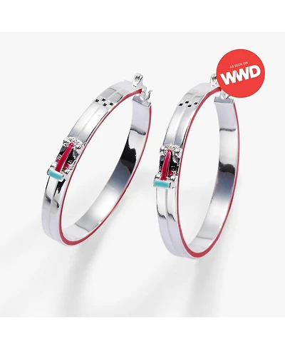 Hot Wheels Racecar Hoop Earrings