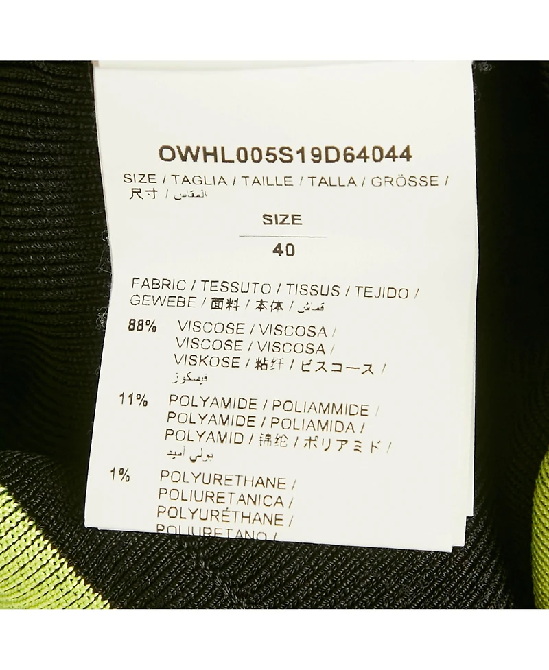 Pre-Owned Off-White Women's Black Jersey Logo Band Skirt