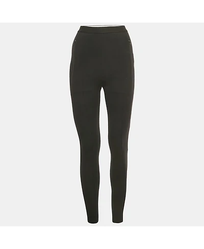 Pre-Owned Balenciaga Women's Logo Jersey Active Leggings