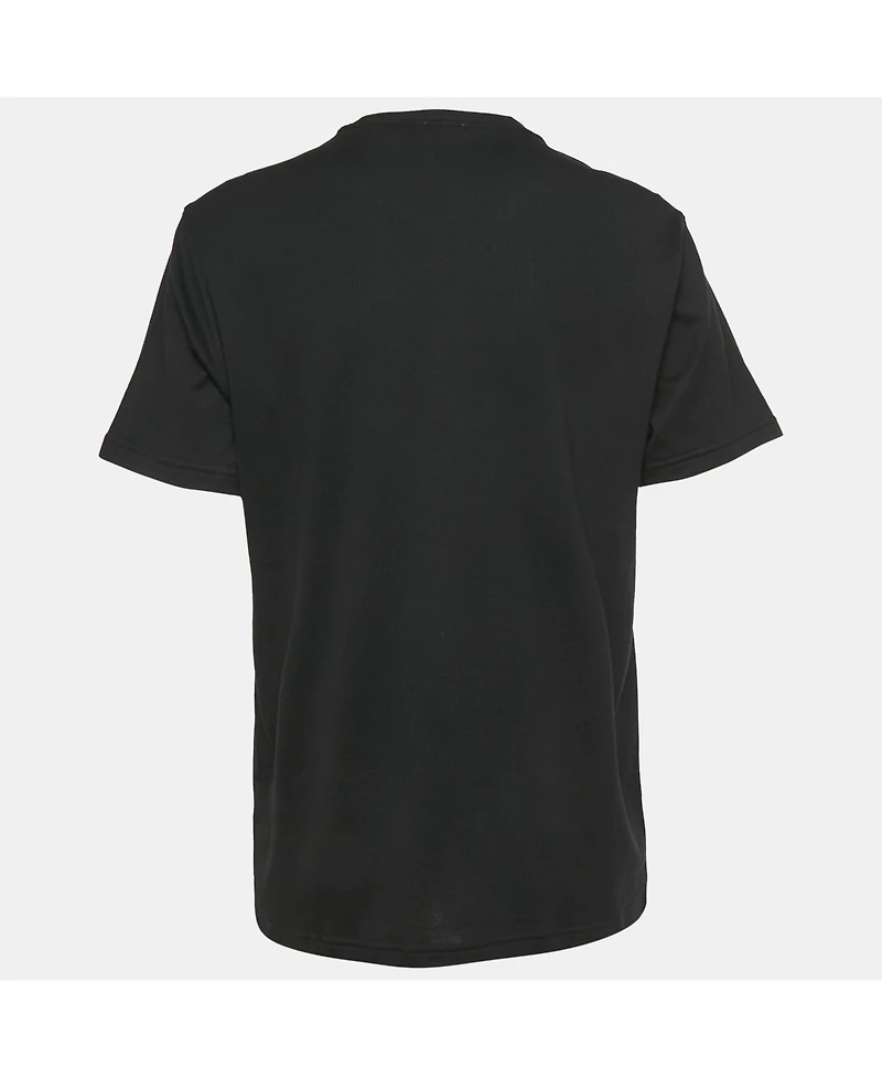 Pre-Owned Burberry Women's Black Logo Embroidered Jersey T-Shirt