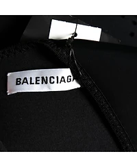 Pre-Owned Balenciaga Women's Black Perforated Neoprene Piaf Top